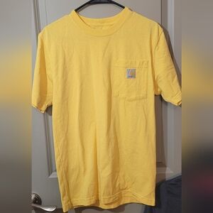 Carhartt Men's Yellow Pocket T-Shirt